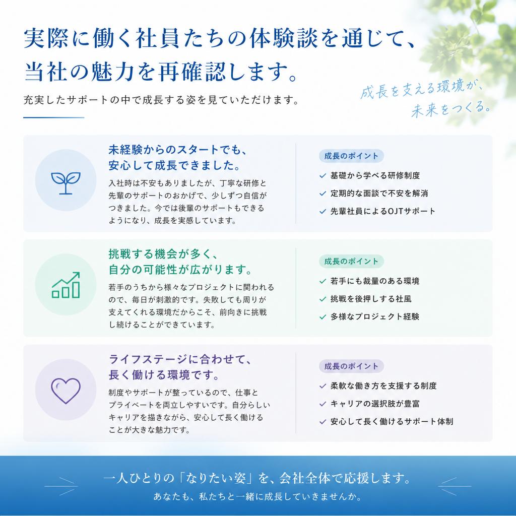 社員の声